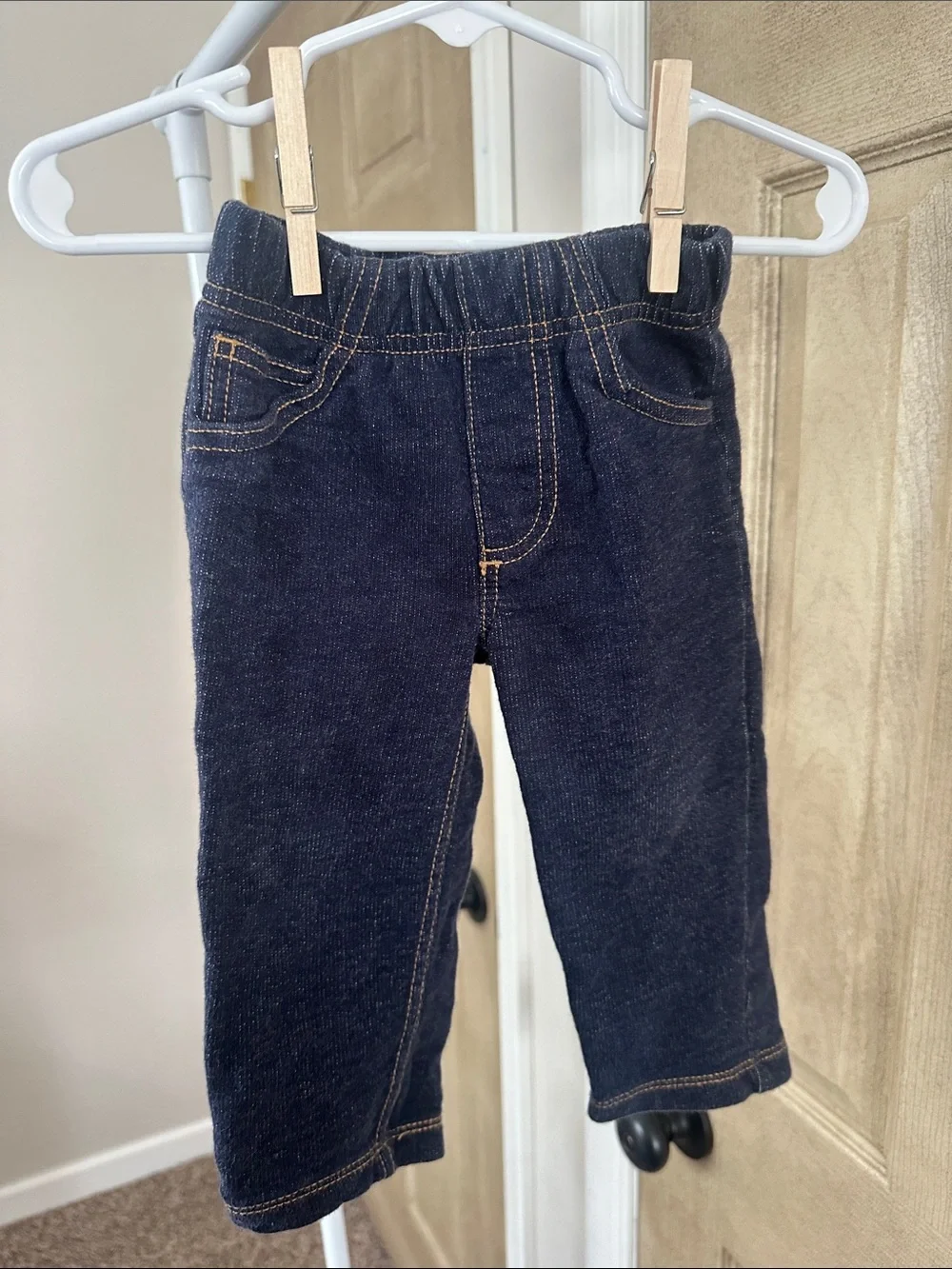 Carter's Navy Blue Pull-On Leggings with Contrast Stitching